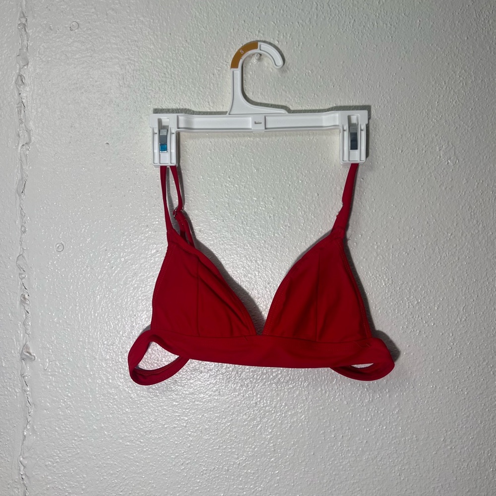 Red Zaful Triangle Bikini Set